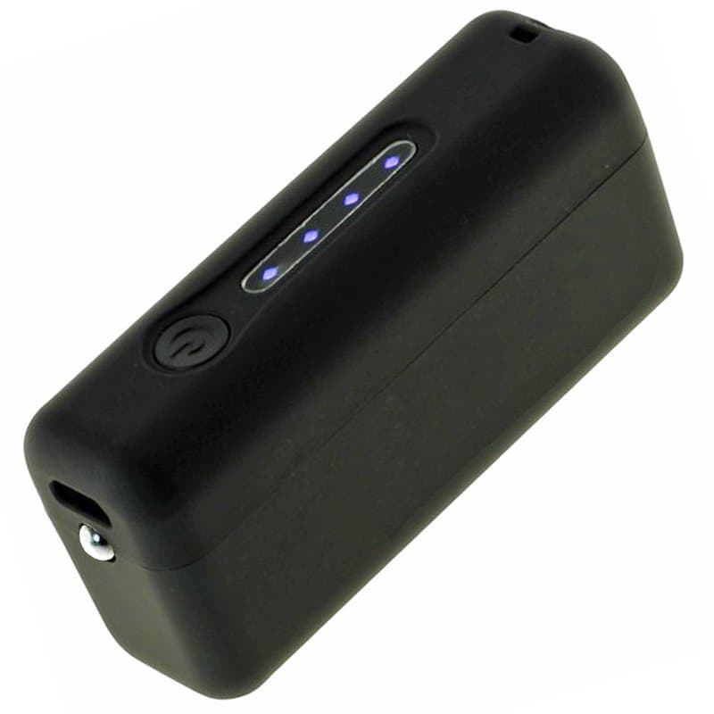 Powerbank avec 2600mAh, la batterie externe Li-Ion noire avec LED