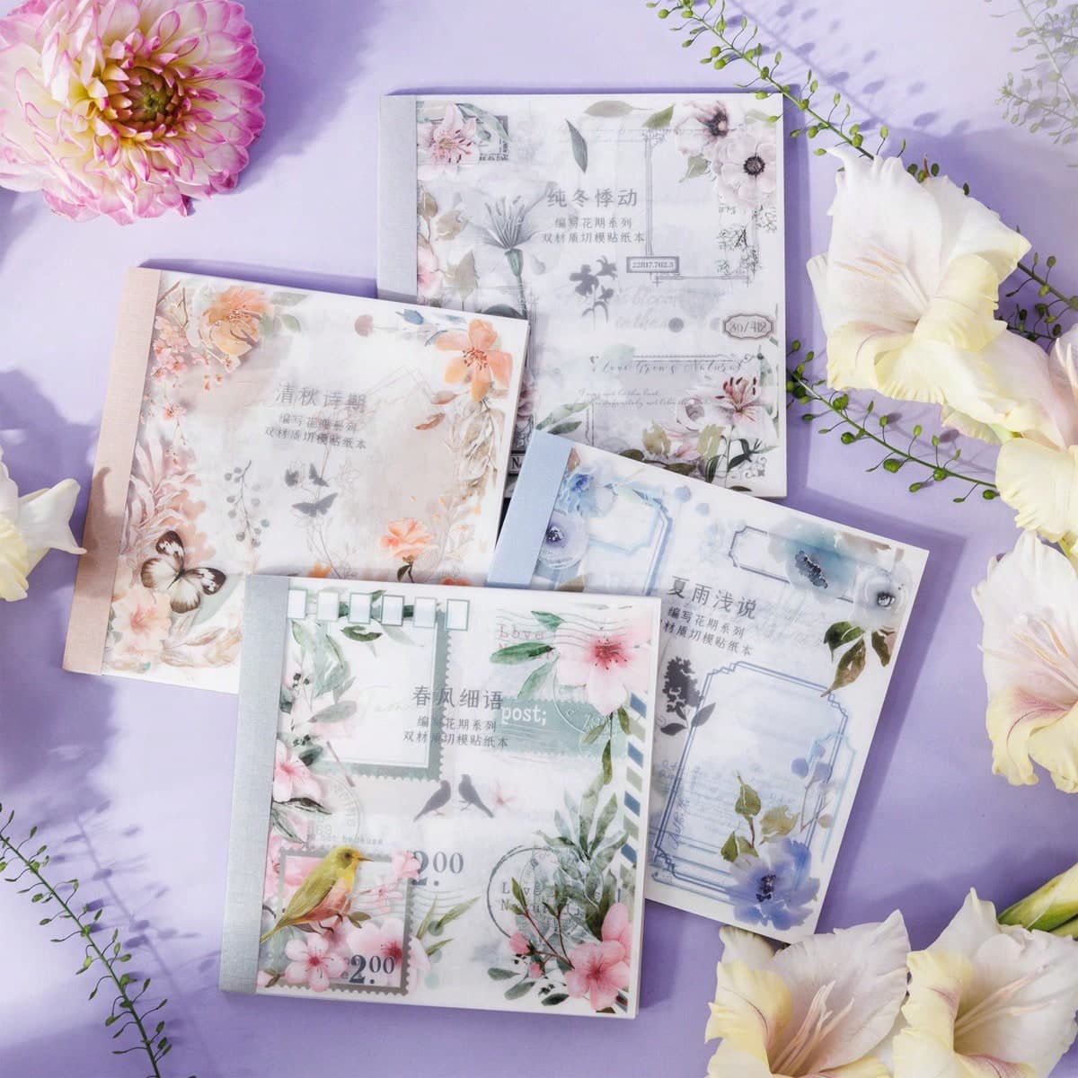 20 feuilles/ensemble Autocollants auto-adhésifs pour le DIY de scrapbooking, Journaling et la décoration