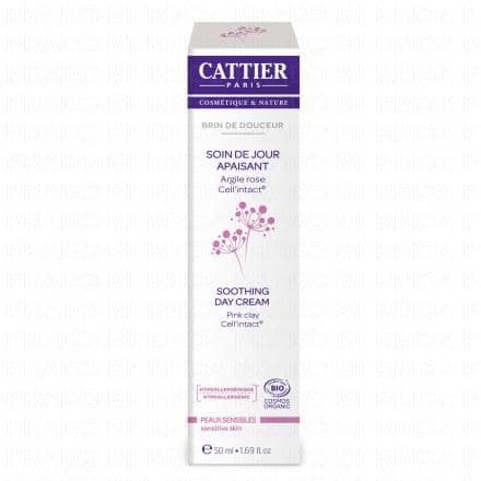 CATTIER Soin de jour apaisant bio flacon pompe 50ml