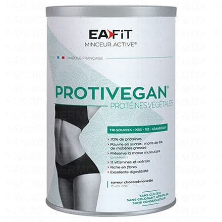 EAFIT Protivegan protéines végétales chocolat noisette 450g