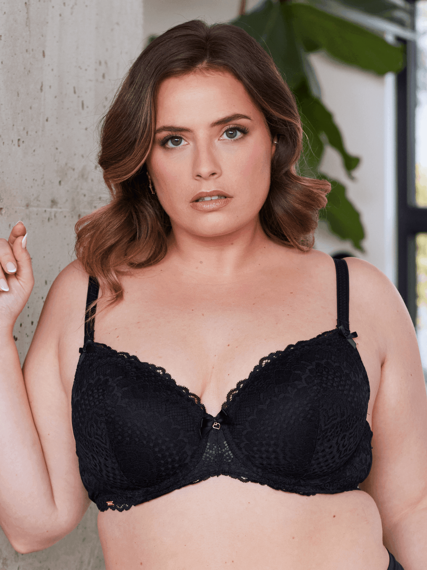 Soutien-gorge à coques fines FLIRTY Noir Bonnet D-E